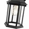 Z-Lite Waterdown 1 Light Outdoor Wall Light, Black & Clear Beveled T21BK - alternate 4
